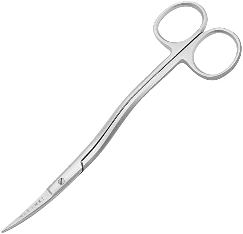 Производител и Апликација на пазарот Долг тенок игла за игличка 6,1 инчи - ножици со двојно свиткана кривина на рачки со ракав со