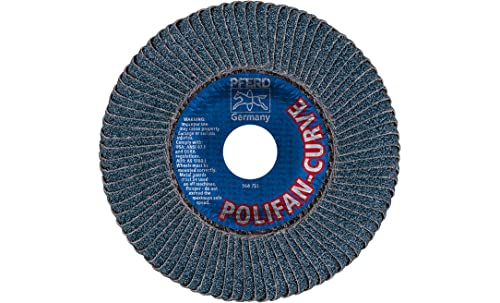 PFERD - 67343 Полифан Абразивен размавта диск, голем радиус, радијална форма, тркалезна дупка, поддршка на фенолна смола, алумина