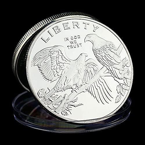 Либерти монета позлатена сувенир ќелав орел во треска Ние веруваме во колекцијата за колекционерски подароци во САД Арт Либерти