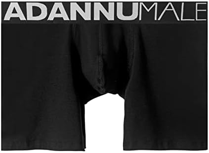 Bmisegm боксерски шорцеви за мажи пакуваат машка секси секси долна облека, панталони за ситни кадифени ремени, подложни плетени боксер
