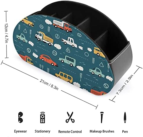 Doodle играчки автомобили и сообраќајни знаци далечински управувач за организатор кутија со 5 оддели ТВ далечинско складирање кутија