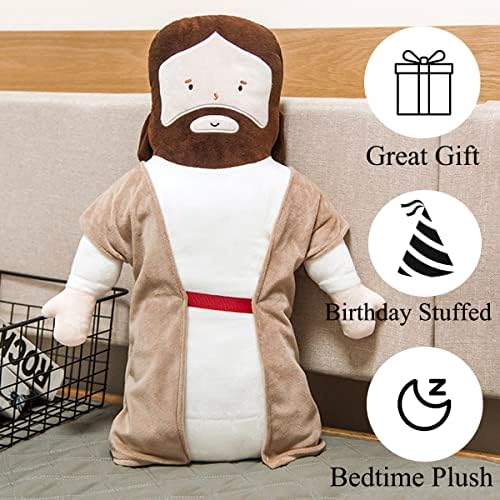 Корандис 20инх Исус кадифен играчка Исус полнети кукли цртан филм Исус перница Христос религиозен спасител играчки христијанска фигура дома Божиќна