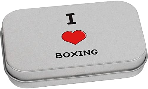 Azeeda 220mm 'Јас сакам боксер' метална кутија за складирање/чаршав/кутија за складирање