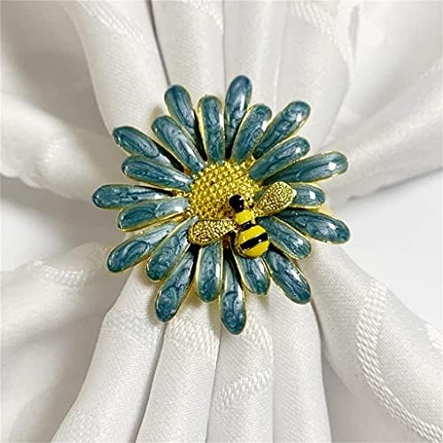 Прстен на салфетка klhhg 4 парчиња симпатична држач за салфетка прстен украс за свадбена декорација на салфетка прстен (боја: а, големина