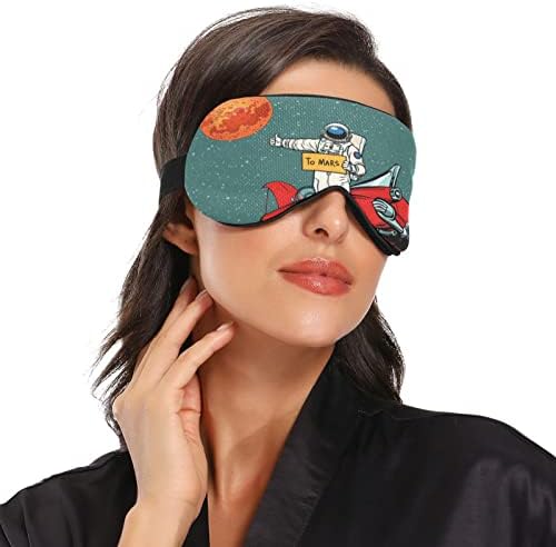 Астронаутот за спиење маска за спиење за жени машка удобна светлина блокирајќи ја маската за очи ноќно слепило со прилагодлива