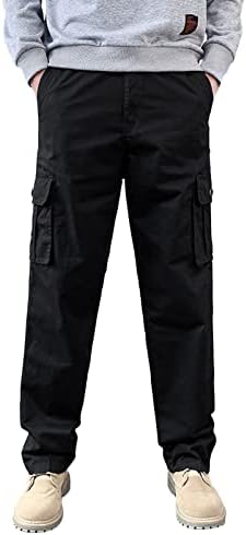 SOPZXClim Машки рамен преден карго Пант, отпорен на брчки, голф панталони, дишење камо маскирна карго пантолони панталони за кампување