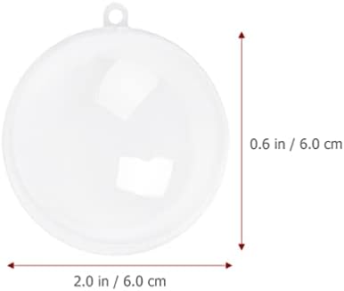Didiseaon чисти пластични украси за пополнување 10 парчиња топки за полнење со висечки украси DIY бања бомба бомба за свадбени