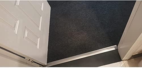 Лента за транзиција на подот за јаз, сива лента за транзиција на редуктор, ширина од 4 см ширина алуминиумски подни за завој за