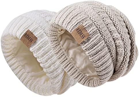 Обидете се со капаче за бенеи за мажи и жени зимско топло меки меки преголем кабел плетено капаче