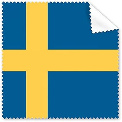 Шведска Национално Знаме Европа Земја Чистење Крпа Телефон Екран Очила Почиста 5 парчиња