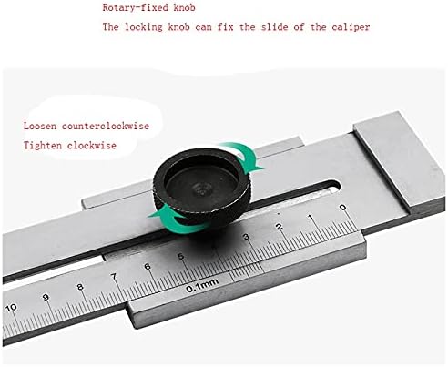 UXZDX 0-200mm/0-300mm Јаглероден Челик Обележување Дебеломер Обработка На Дрво Мерење Мерач На Означување Дипломирање 0,1 Mm Правило