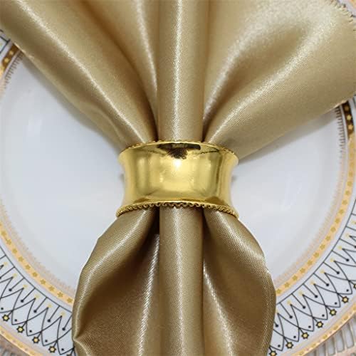 Lmmddp метална држач за салфетка прстени за салфетка за салфетка за свадбени вечера забави Свадби приеми Семејна декорација