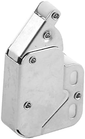 X-gree 2pcs 49мм должина сребрен тон метална обвивка кабинет шкаф фиоки плакарот врата за улов на врата (2 unids 49 mm должина на