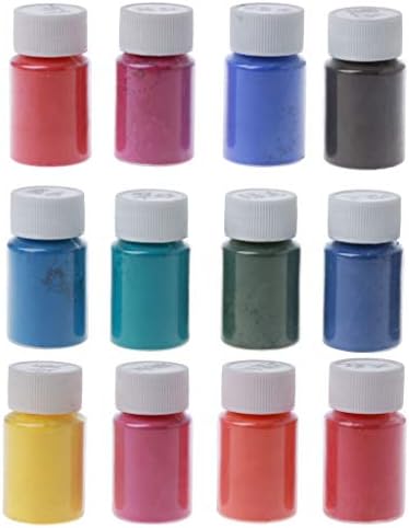 12 бои Термохромична температура активиран пигмент во прав, чувствителна боја на топлина, промена на бојата во прав, епоксидна уметност занаетчиска сјај за усни бое