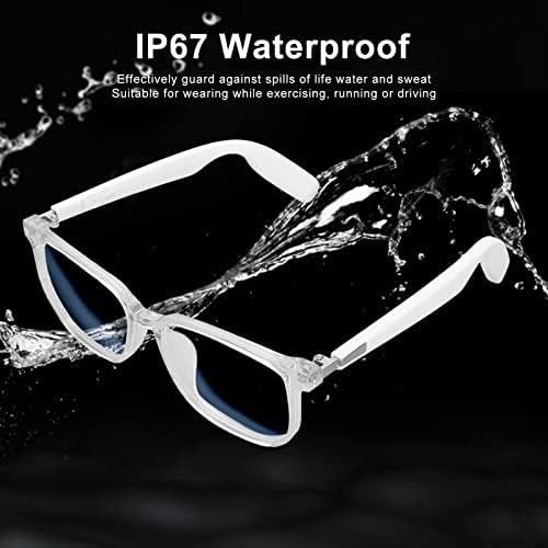 Паметни Bluetooth Очила, Очила За Сонце Со Звучници Микрофон, IP67 Водоотпорен Раце Слободен Повик, Контрола На Допир, Отворено