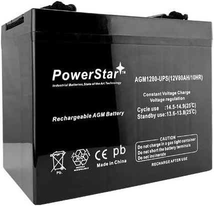 Powerstar Замена Универзална UB12750 12v 80Ah UPS Батерија