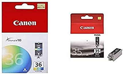 Canon CLI-36 Боја Мастило Резервоарот Компатибилен Со печатач mini320, mini260, iP100, iP110 &засилувач; PGI-35 Црна Компатибилен со