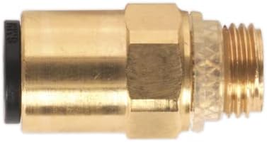 Sealey JGBC618 Brass SuperThread Stright Adapter 6mm x 1/8 BSP пакет од 2