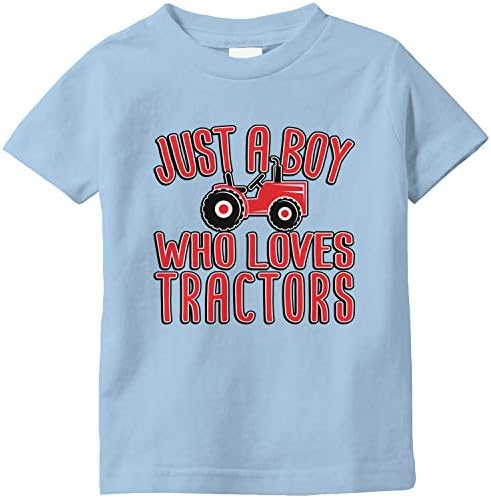 Amdesco Само момче кое сака трактори маица за новороденчиња