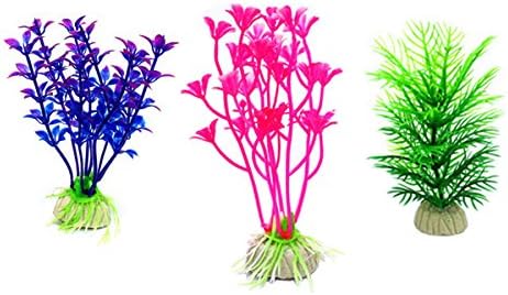 Вештачки водни растенија COSDUOBE 11 парчиња мали аквариум растенија вештачки украси за резервоарот за риби ， користени за симулација на домаќинства