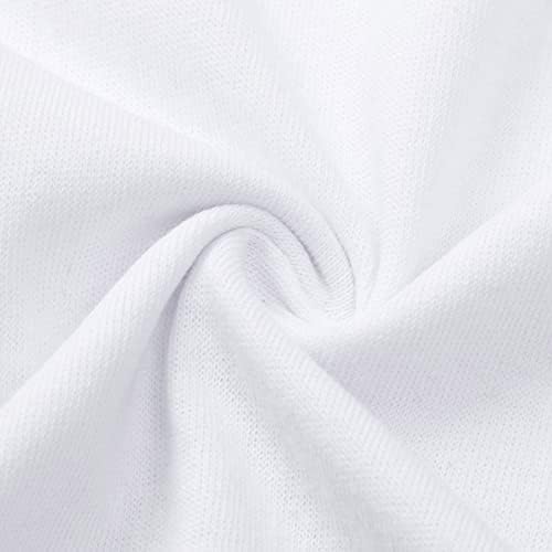 Обична врвна маичка за дами есен летен долг ракав удобност боја 2023 облека памучна екипаж графичка блуза 0k 0k
