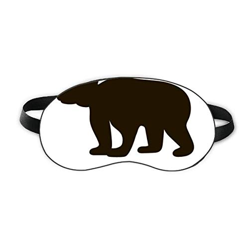 Црна мечка симпатична животинска портретирање на спиење очен штит мека ноќно слепа на сенка на сенка