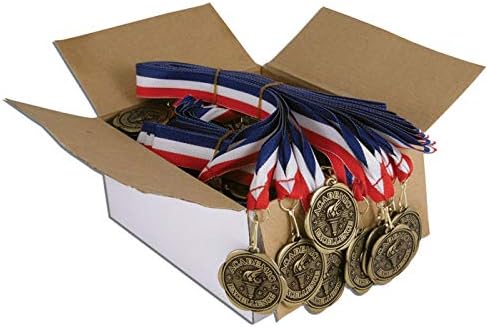 Сет Од 100 Наградни Медали Со Ленти За Вратот-Академска Извонредност