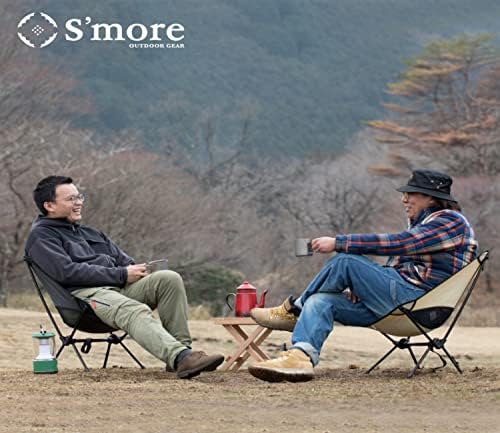 S'ome More Camping Chanding Chop, лесен преносен преклопен стол со торба за носење, алуминиум ниско враќање на отворено стол за