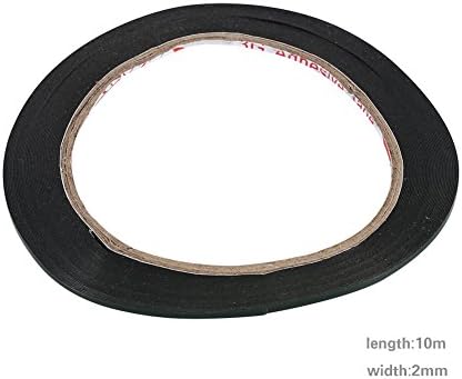 Вифифифицирајте ролна од 10 мм долга 2 мм ширина црна супер силна леплива двострана само-лепенка ролна од пена