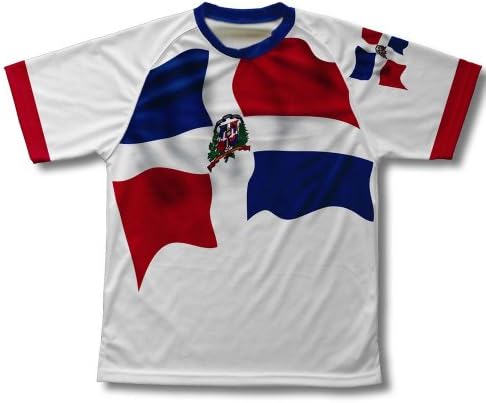 Техничка маица на знамето на Скудопро Доминиканска Република за мажи и жени