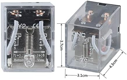 Murve LY2NJ Релејна Калем Генерал DPDT Микро Мини Електромагнетно Реле Прекинувач Без Приклучок База AC 110V 220V DC 12V 24V 20PCS
