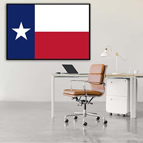 Texas Flag Canvas Wall Art Print, Тексас уметнички дела, постер во Тексас