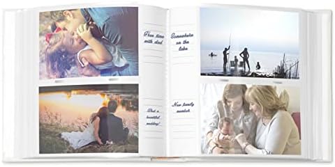 Мајвертон со фото -албум за деца - Гравлив бел корица со фото рамка - 100 страници за пополнување со најмногу 200 слики - персонализиран албум