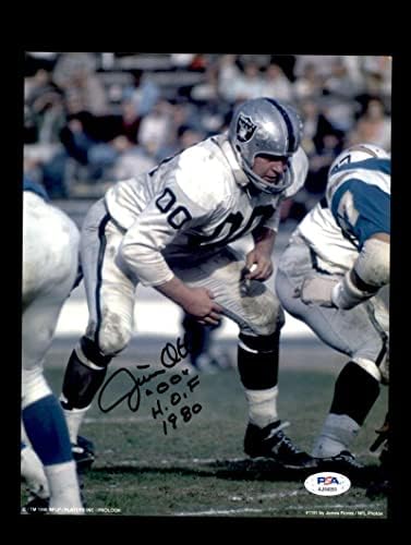 Jim Otto PSA DNA COA потпиша 8x10 Photo Raiders Autograph - Autographed NFL фотографии
