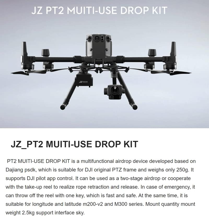 Jz PT2 Drone Muiti-use јаже комплет за DJI Matrice 300 RTK/200 V2/210 V2