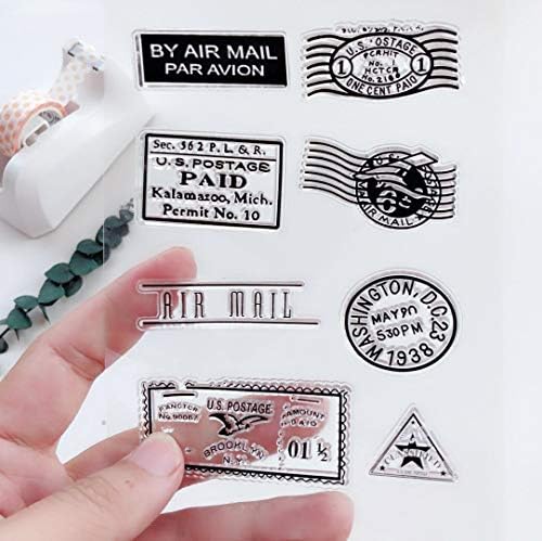 Malistln US Поштенски и марки јасно зачувување на марки за DIY -книги и декорација за правење картички