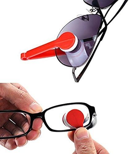 Verna's Bazaar 6 парчиња мини сонце очила очила за очила за очила за микрофибер, чистач за чистење мека четка за чистење на четки, мини микрофибер