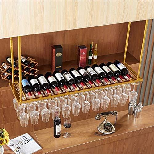 Решетката за вино FOVKP, бар, ресторан, виси, решетка за чаша за вино, под држач за стакло за стакло, решетката решетката мултифункционална организатор за складирање н?