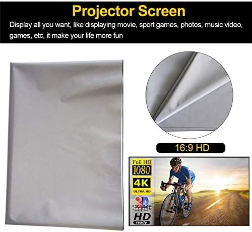 72/84/100/120 инчен проектор рефлексивна ткаенина ткаенина за екранот на проекторот DLP