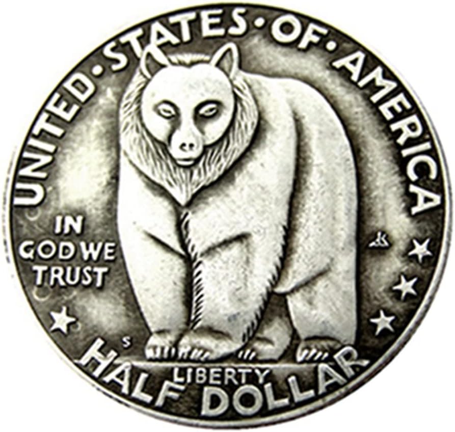 Комеморативна Монета НА САД 1936 Панда Странска Копија Сребрен Извор