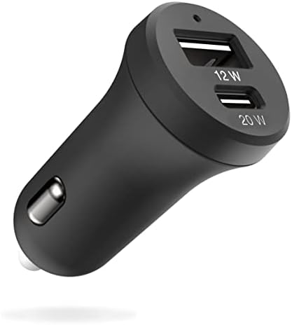 Smartish 2 Port USB-A & USB-C полнач за автомобили-Chack Shack 32W Брз полнач за цигари Полесна тула за iPhone, Android, Pixel и сите USB