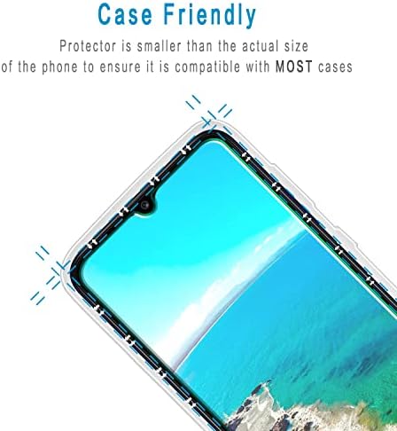 HPTech [2-Пакет] Заштитник На Екранот Дизајниран За Samsung Galaxy A03s / Galaxy A03 Калено Стакло, Против Гребење, Без Меурчиња,