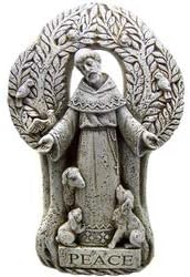 Свети Свети Францис покровител на животни Мировно дрво фигура во внатрешен двор, градина дома статуа