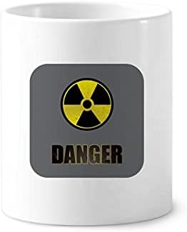 Лого радиоактивни супстанции Предупредување за држач за пенкало за четкичка за заби кригла чаша за моливчиња за молив