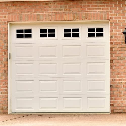 Магнетна гаража за гаража прозорци | Лесна инсталација лажни гаражни панели на врата | Плоштад или лак стил | 16 парчиња за единечна