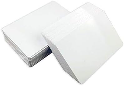 200pcs CR80 PVC празно картичка со инк -џет печатач што може да се печати бела картичка без чип внатре во внатрешноста