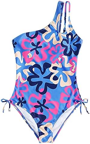 Биг Деца девојки плажа за капење летен заморско детско бикини девојче за капење Едно рамо замрзнати бебешки девојчиња за пливање
