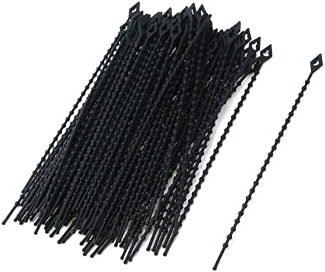Kumgrot 100pcs брада кабелска вратоврска за завиткување на кабелски врски со тешки најлонски кабелски врски со трајни силни