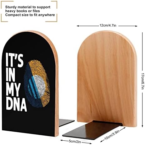 Тоа Е Во Мојата Днк Милвоки Знаме Сликарство Дрво Книга Декоративни Не-Пропадна Книга Крај 1 Пар 7х5 Инчи