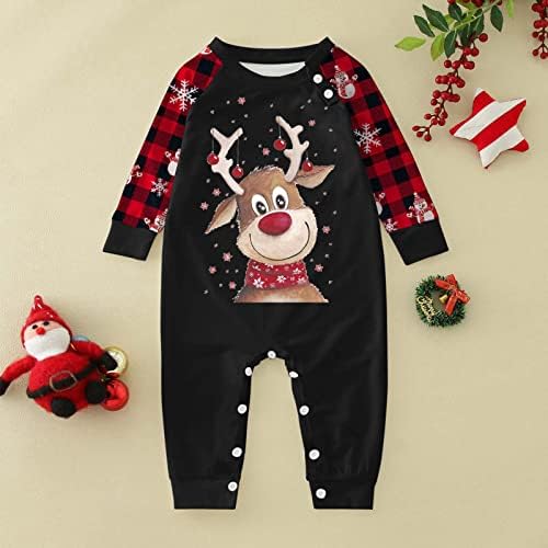 Божиќни пижами за семејни ситни смешни совпаѓање на Божиќните пижами за семејство симпатична печатена Божиќна пижами сетови 2J